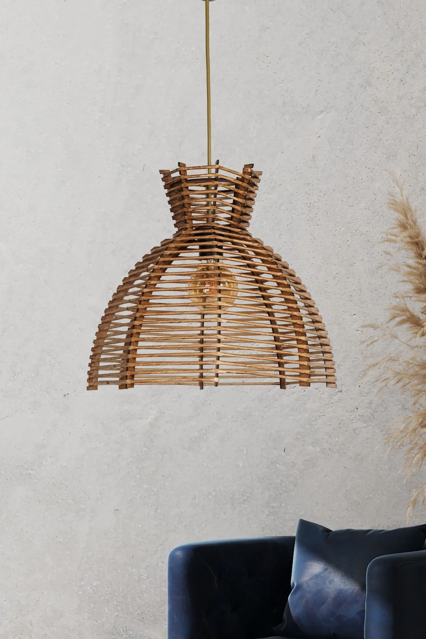 Hanglamp Spindel Bruin