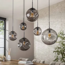 Hanglamp Stellar Black 6-Lichts - Giga Meubel