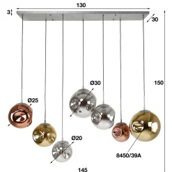 Hanglamp 4+3 Stellar - Giga Meubel