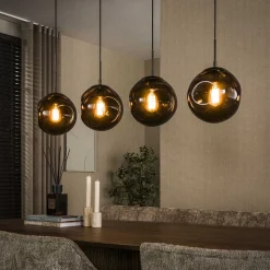 Hanglamp Stellar 4-lichts Sienna Bruin - Giga Meubel