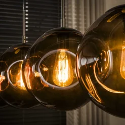 Hanglamp Stellar 4-lichts Sienna Bruin - Giga Meubel