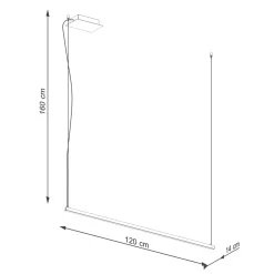 Hanglamp Strang LED 3000K 120cm - Giga Meubel