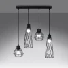 Hanglamp Suba 4-Lichts Zwart - Giga Meubel