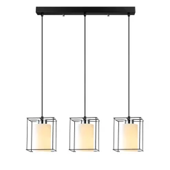 Hanglamp Swank 3-Lichts Zwart