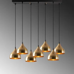 Hanglamp Tattoo Goud 7-Lichts