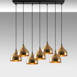 Hanglamp Tattoo Goud 7-Lichts