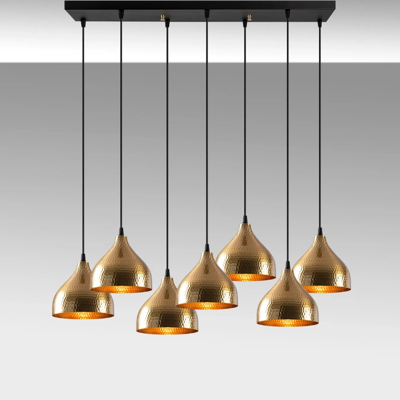 Hanglamp Tattoo Goud 7-Lichts