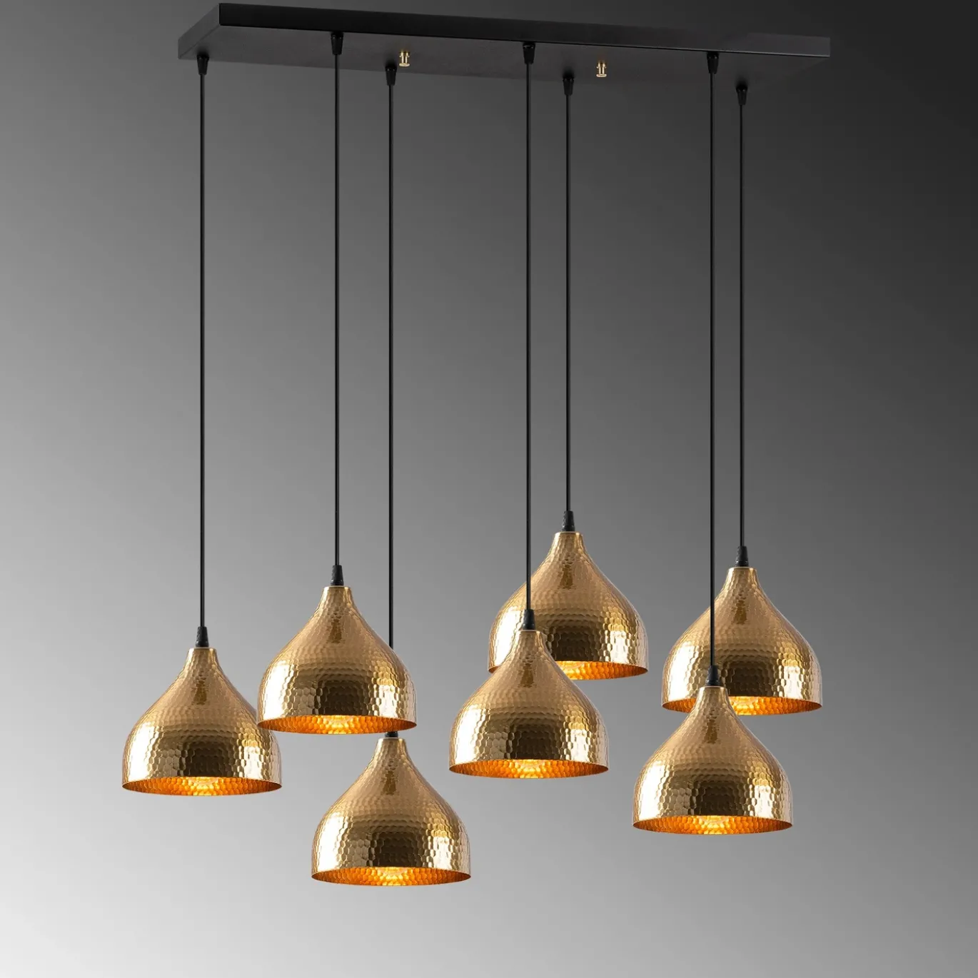 Hanglamp Tattoo Goud 7-Lichts