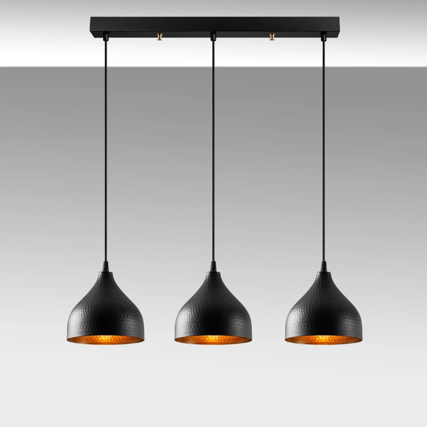 Hanglamp Tattoo Zwart 3-Lichts