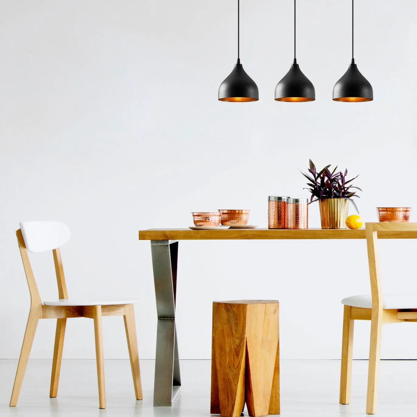 Hanglamp Tattoo Zwart 3-Lichts
