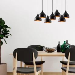 Hanglamp Tattoo Zwart 7-Lichts