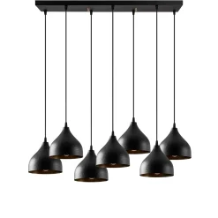 Hanglamp Tattoo Zwart 7-Lichts
