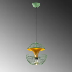 Hanglamp Telmander Groen/Goud