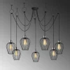Hanglamp Tel Petal 7-Lichts Zwart