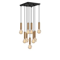 Hanglamp Tempo 9-Lichts Goud