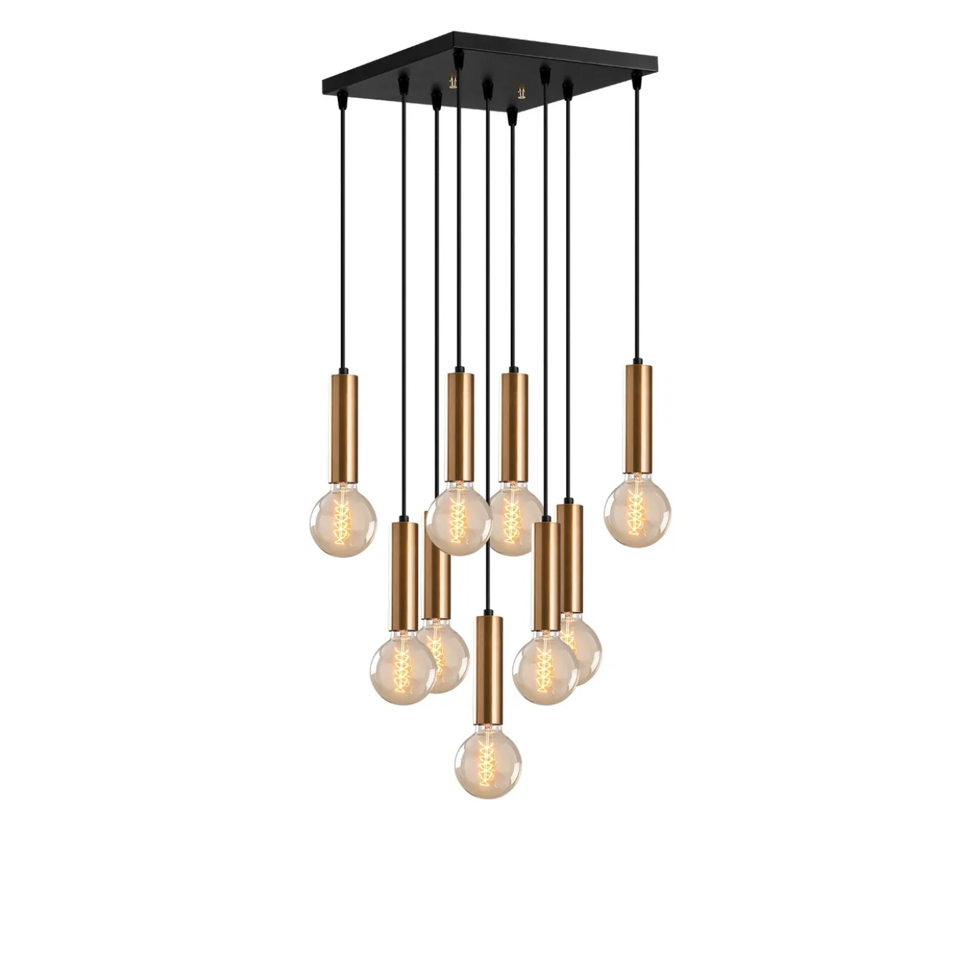 Hanglamp Tempo 9-Lichts Goud