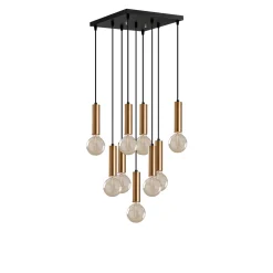 Hanglamp Tempo 9-Lichts Goud