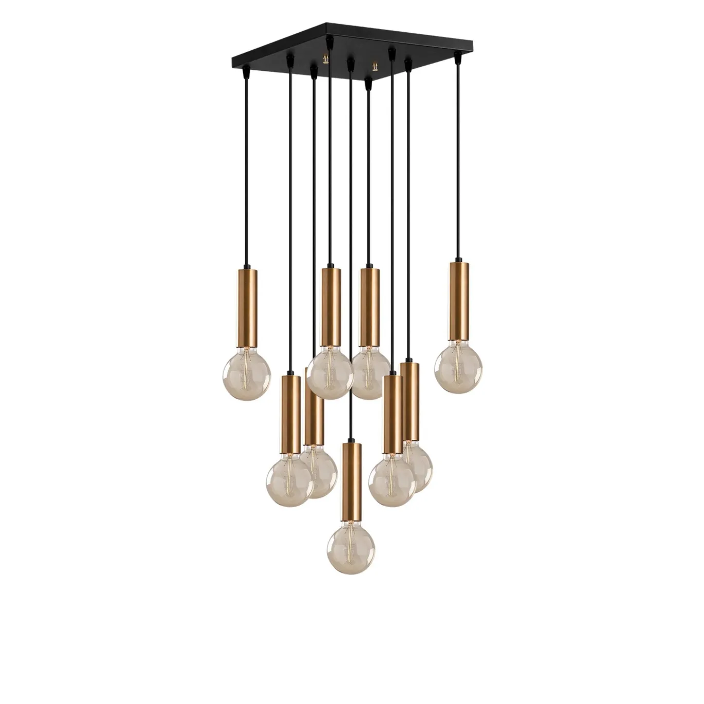 Hanglamp Tempo 9-Lichts Goud