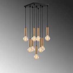 Hanglamp Tempo 9-Lichts Goud