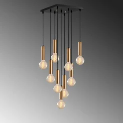 Hanglamp Tempo 9-Lichts Goud
