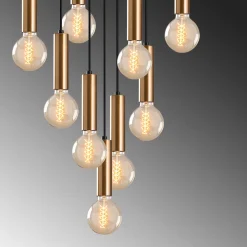 Hanglamp Tempo 9-Lichts Goud