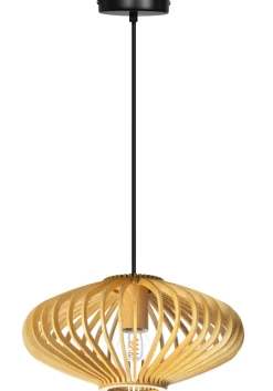Hanglamp Tess Hout Naturel Ø30cm - Giga Meubel