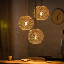 Hanglamp Truus Getrapt 3-Lichts Zwart - Giga Meubel
