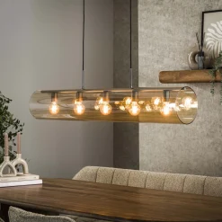 Hanglamp Tube Amber 5-Lichts - Giga Meubel