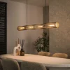Hanglamp Tube Mesh Zwart 120cm - Giga Meubel
