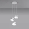 Hanglamp Tulos 3-Lichts Getrapt Wit - Giga Meubel