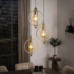 Hanglamp Turn Around Getrapt 3-lichts Beige - Giga Meubel