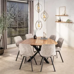 Hanglamp Turn Around Getrapt 3-lichts Beige - Giga Meubel