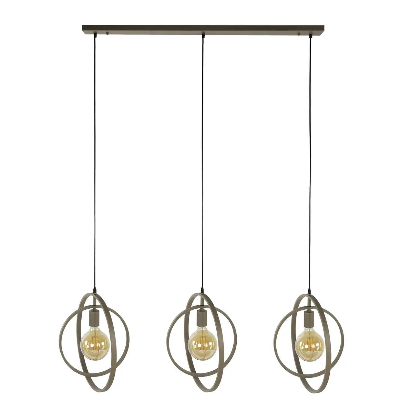 Hanglamp Turn Around 3-lichts Beige - Giga Meubel