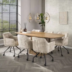Hanglamp Turn Around 3-lichts Beige - Giga Meubel