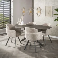 Hanglamp Turn Around 3-lichts Beige - Giga Meubel