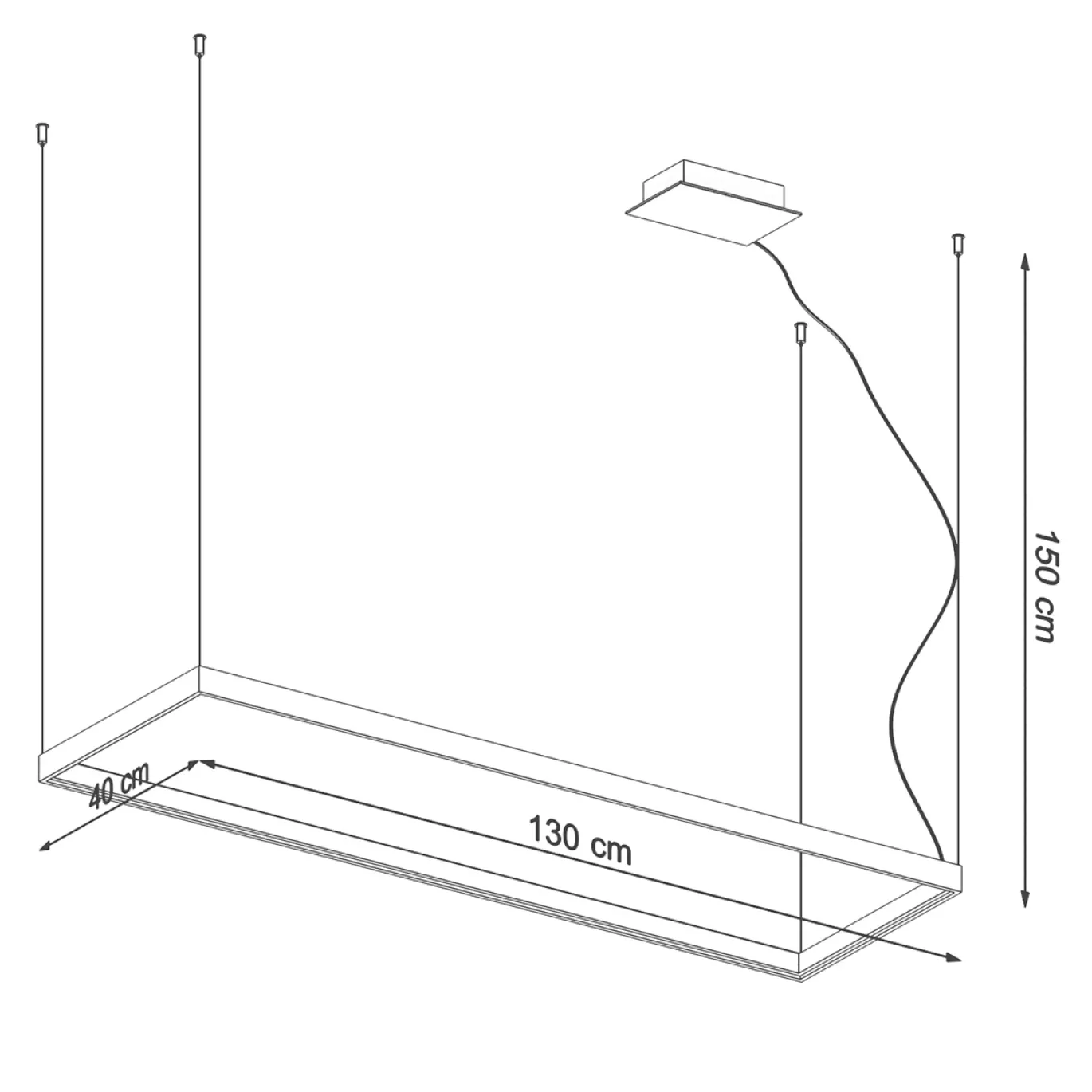 Hanglamp Tuula L Wit 3000K - Giga Meubel