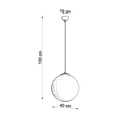 Hanglamp Ugo Wit Ø40cm - Giga Meubel