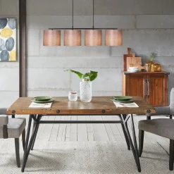 Hanglamp Valiz 4-Lichts Bruin