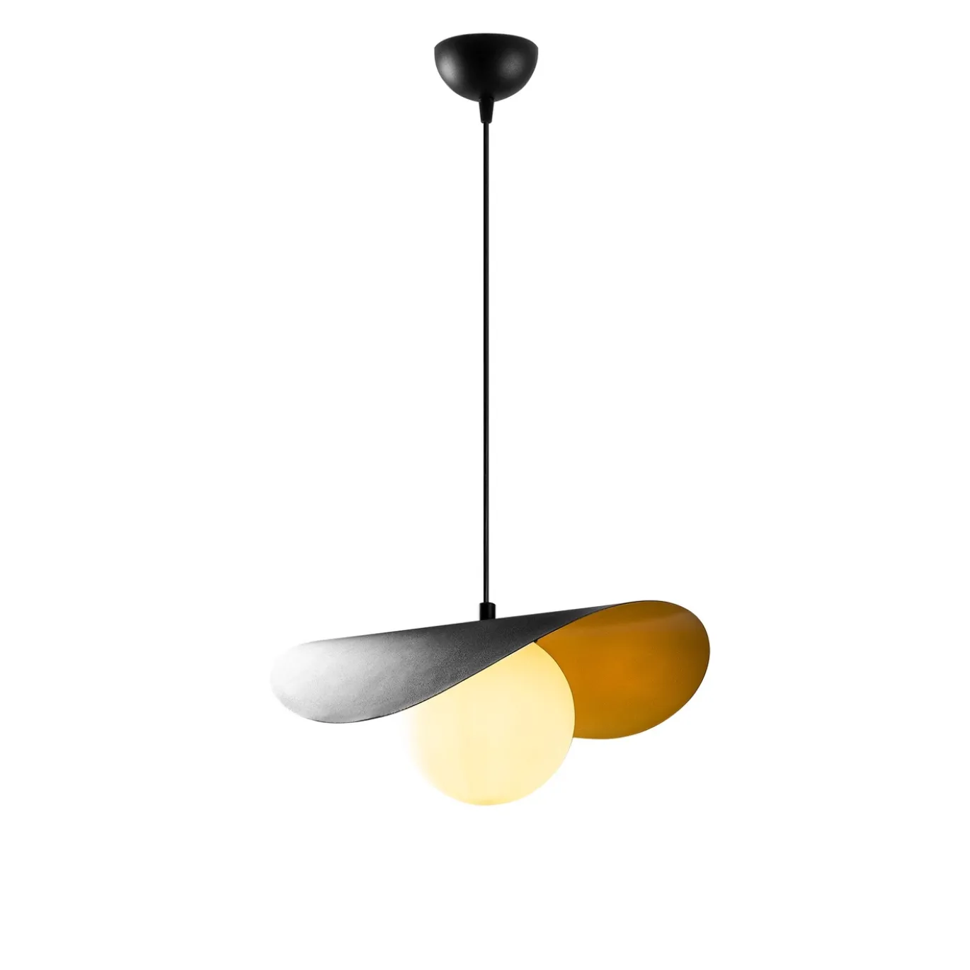 Hanglamp Vatoz Zwart/Goud 1-Lichts