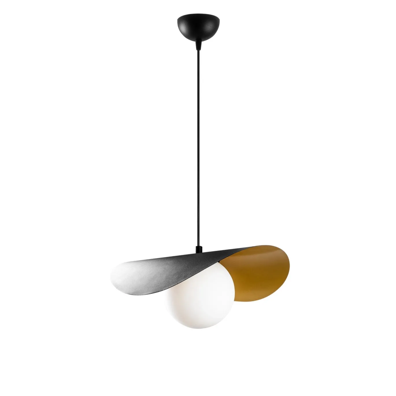 Hanglamp Vatoz Zwart/Goud 1-Lichts
