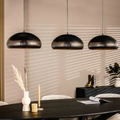 Hanglamp Willand 3-Lichts Zwart - Giga Meubel