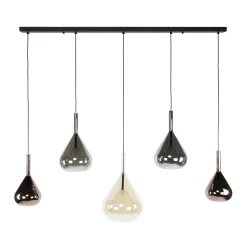 Hanglamp Wings 5-lichts Zwart - Giga Meubel