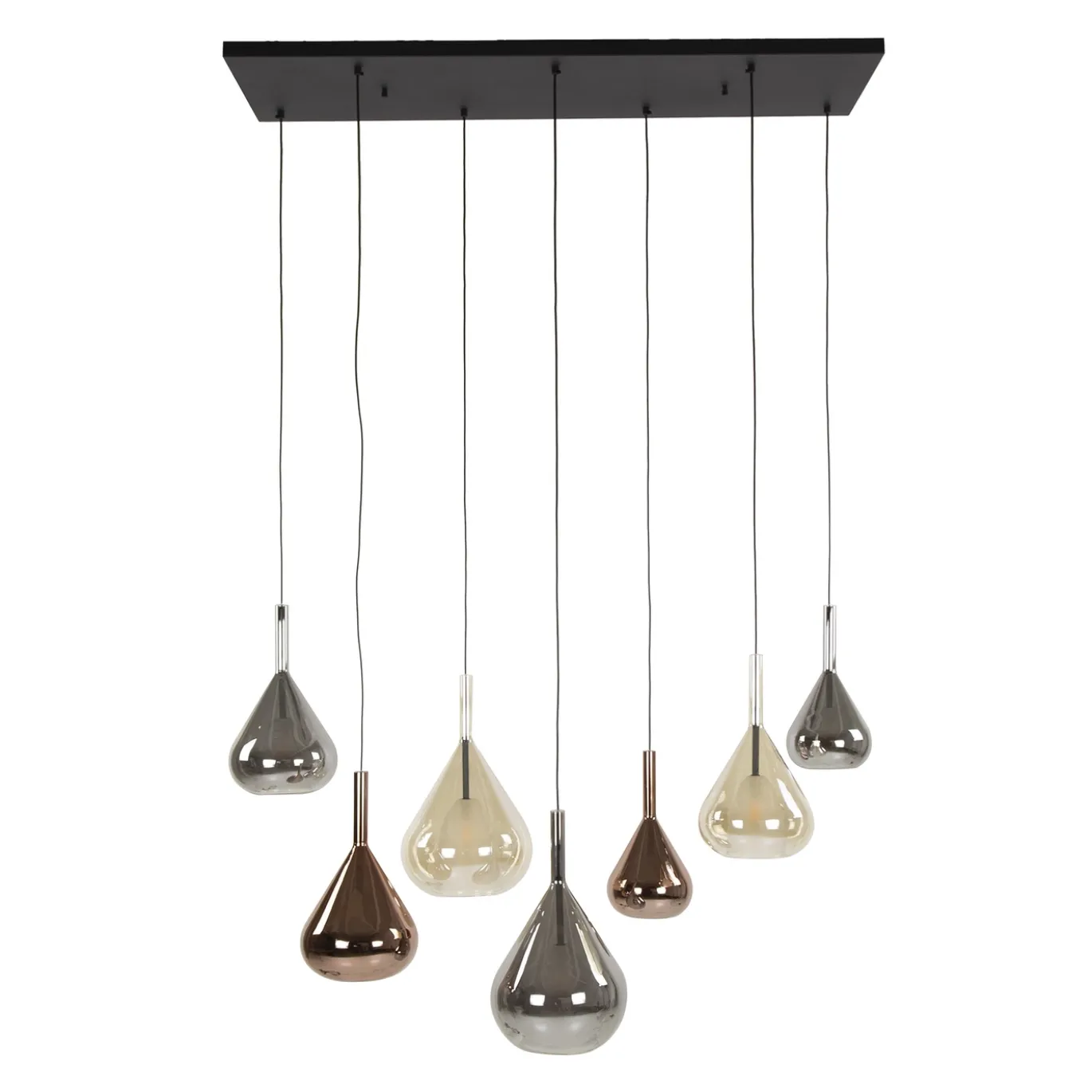 Hanglamp Wings Mix 7-Lichts Glas - Giga Meubel