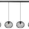 Hanglamp Wire 2.0 Zwart 4-Lichts - Giga Meubel