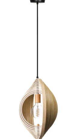 Hanglamp Woody Hout Naturel Ø43cm - Giga Meubel