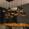Hanglamp XXL 18-Lichts Metaal Zwart - Giga Meubel