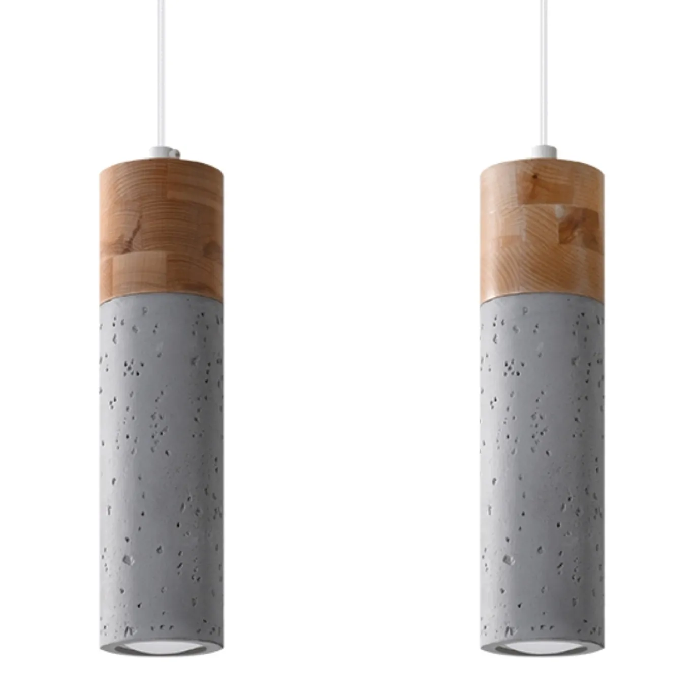 Hanglamp Zane 2-Lichts Grijs - Giga Meubel