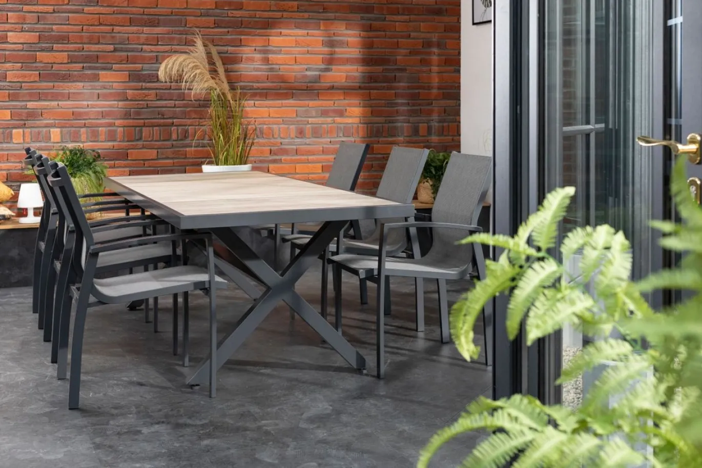 Hartman Canterbury Tuinstoel Antraciet