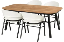 Hartman Dining Tuintafel Tubb Naturel/Zwart 185cm