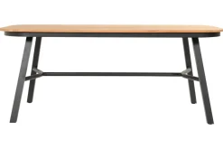 Hartman Dining Tuintafel Tubb Naturel/Zwart 185cm